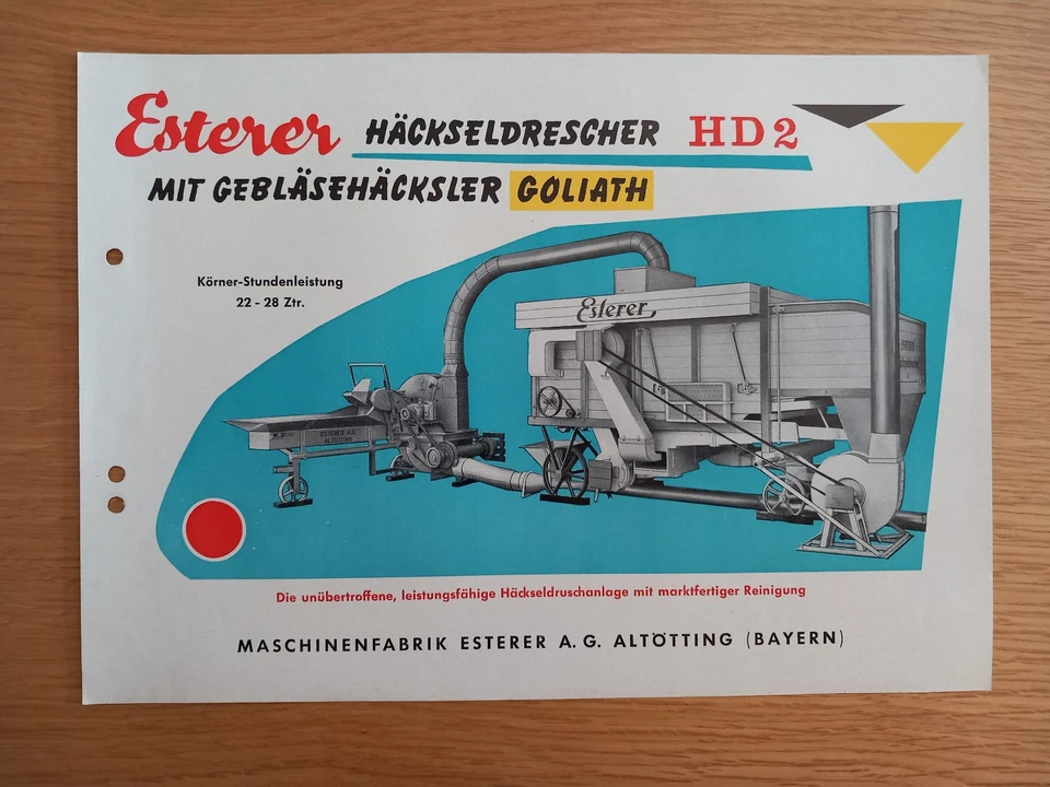 Fa.  ESTERER- Original Prospekt - Bild 1 von 1