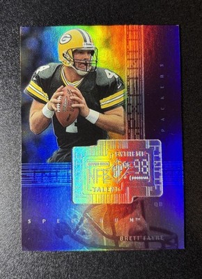 Brett Favre 1998 Spx Finite Spectrum 004/150 JERSEY NUMBER Packers HOF