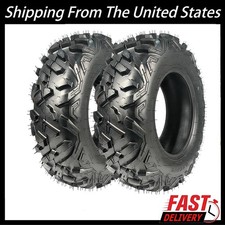2PCS 25x8-12 UTV ATV Tires 25x8x12 All Terrain 25 8 12 Heavy Duty 6PR Tubeless