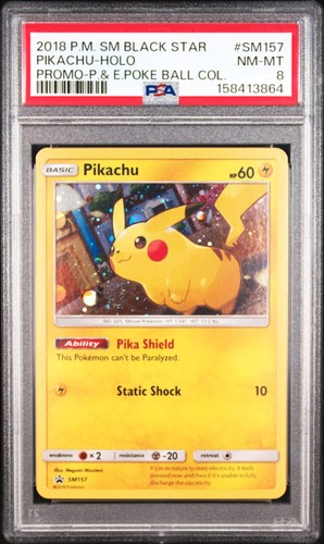 Pikachu graded PSA 8 for sale on eBay