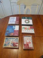 New Old Stock Vintage Hallmark Boxed Christmas Cards.. Lot Of 6