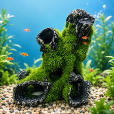 Resin Shrimp Cave Tree House Aquarium Shelter Fish Tank Decorative Hideout