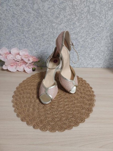 Women Rachel Simpson Heels Pink Lace 42