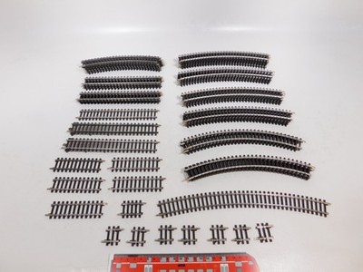 50x Märklin H0 AC Track Section K-Track Hollow Profile 2100 Etc Mint #DJ591-2