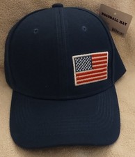 American Flag Baseball Cap Adult One Size Fits All Blue Brand New
