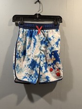 Kids Boys Sonic The Hedgehog Swimming Trunk Size Medium Multicolor