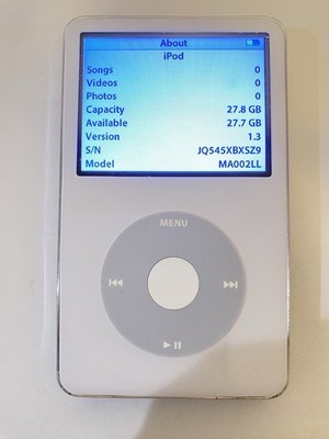 REFURBISHED Apple iPod Classic 5th Generation 30GB - White