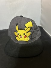 Nintendo Pokemon Pichu Pikachu Snapback Hat 2017 Black Embroidered Stitched JZ19