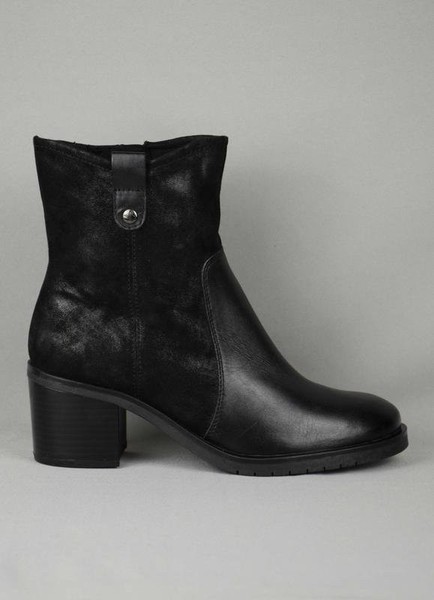 Women Caprice Ankle Boots Black Leather 41