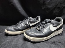 2010 Nike Air Force 1 AF1 Black White Leather Mens Size 9 315122-040 Great Shape