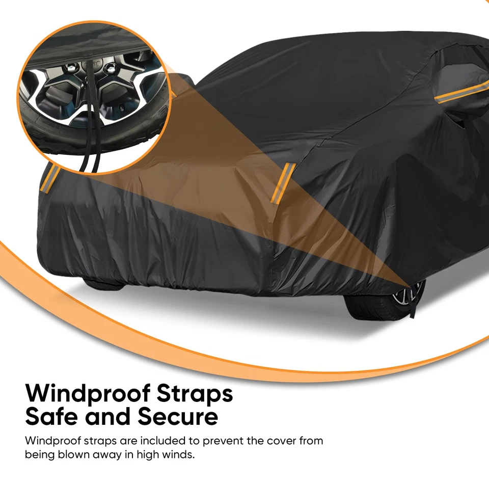 Cubierta de coche impermeable resistente al polvo resistente a los rayos UV para Chrysler 300 protección exterior lluvia Foto 4 de 4