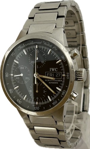 IWC GST Chronograph IW370708 Black 40mm Automatic Mens Watch E...