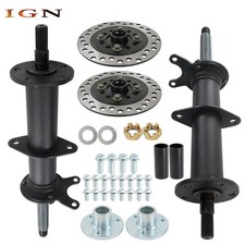 40" Rear Axle Kit 3 Stud Hub For 5" Wheels Go Kart Golf Cart ATV Quad Ebike