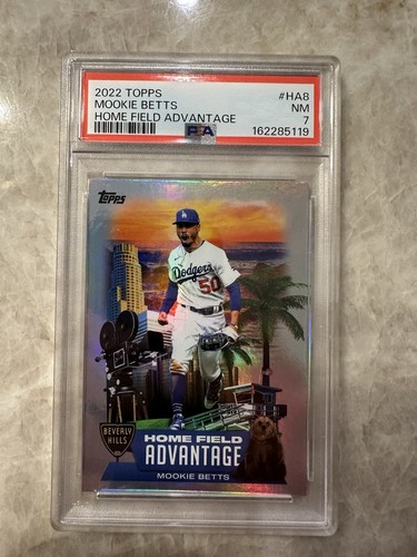 2022 Topps Series 1 - Home Field Advantage Mookie Betts #HA-8 PSA 7