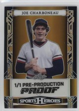 2024 Leaf Metal Sports Heroes 1/1 Joe Charboneau #BA-JC3 1a39