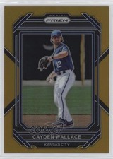 2023 Panini Prizm Gold Prizm 4/10 Cayden Wallace #74 0s1o