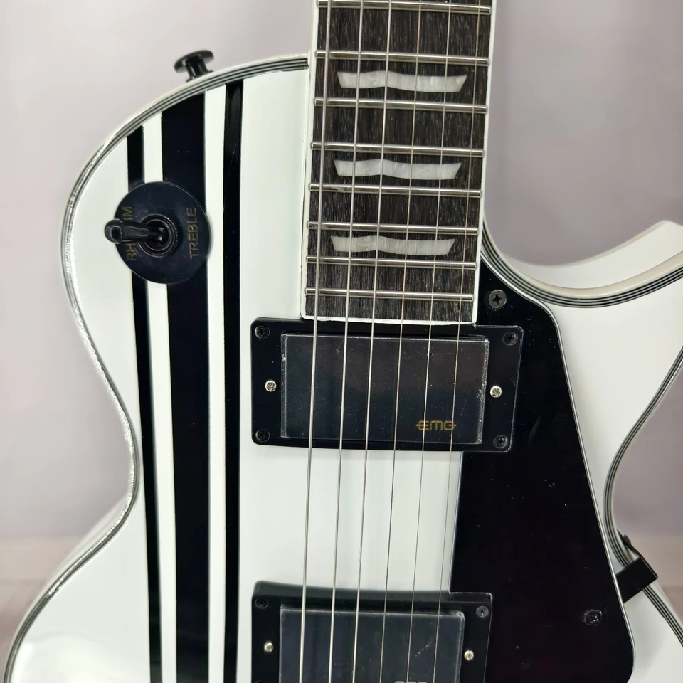 US Warehouse James Hetfield Iron Cross Electric Guitar - Snow White - Image 3 of 4