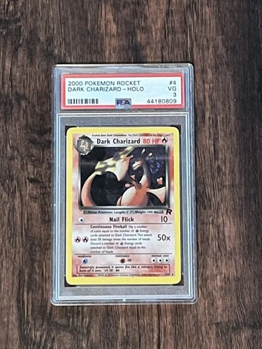 Dark Charizard 4/82 Holo PSA 3 Rare Grade Rare Dragon