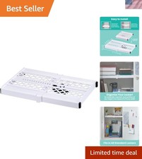 Adjust-A-Shelf Locker Shelf for School Organization, Adjustable 12-15", Holds...