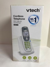 VTech CS6114 DECT 6.0 Cordless Phone with Caller ID/Call Waiting, White  Grey
