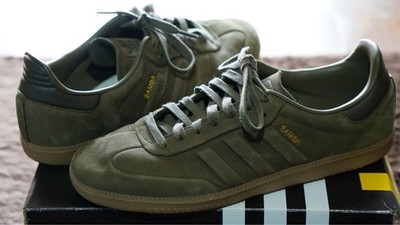 Men 9.5US Vhtf Adidas Samba Og Olive Strata Limited Edition Rare Model Shoes Sne