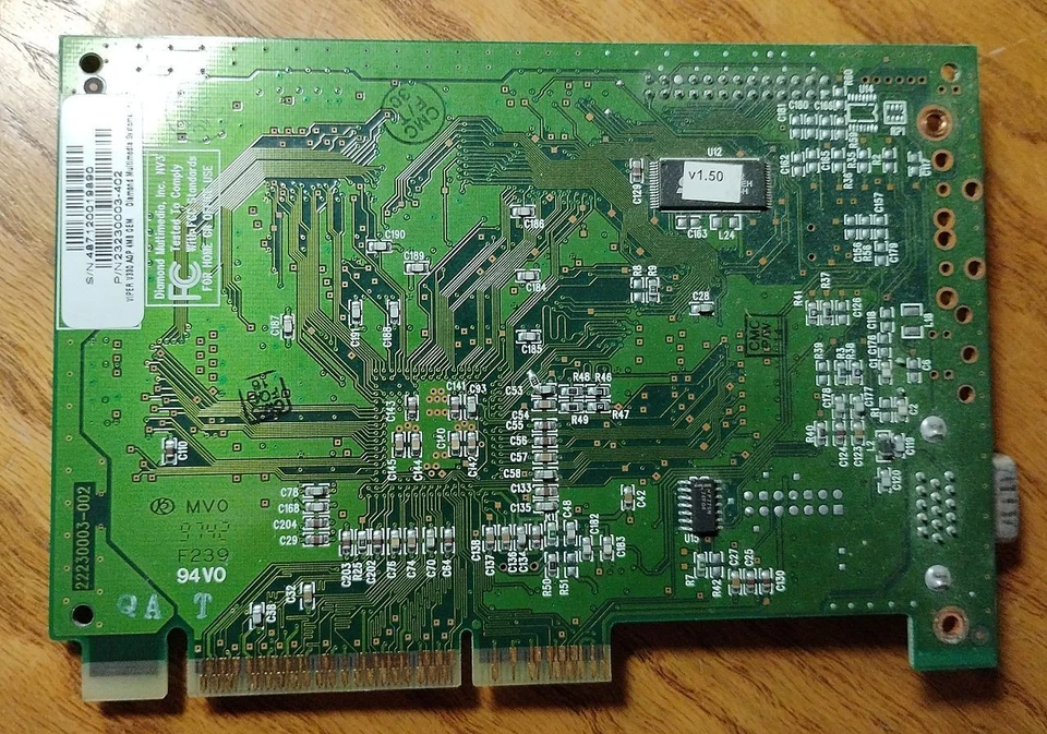 Vintage Diamond Viper V330 4mb SGRAM Nvidia Riva 128 AGP  NO MOUNTING BRACKET - Image 4 of 4