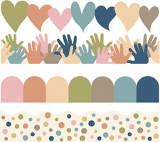 Boho Bulletin Board Borders Classroom Colorful Border Stickers Boho Die-Cut Bord