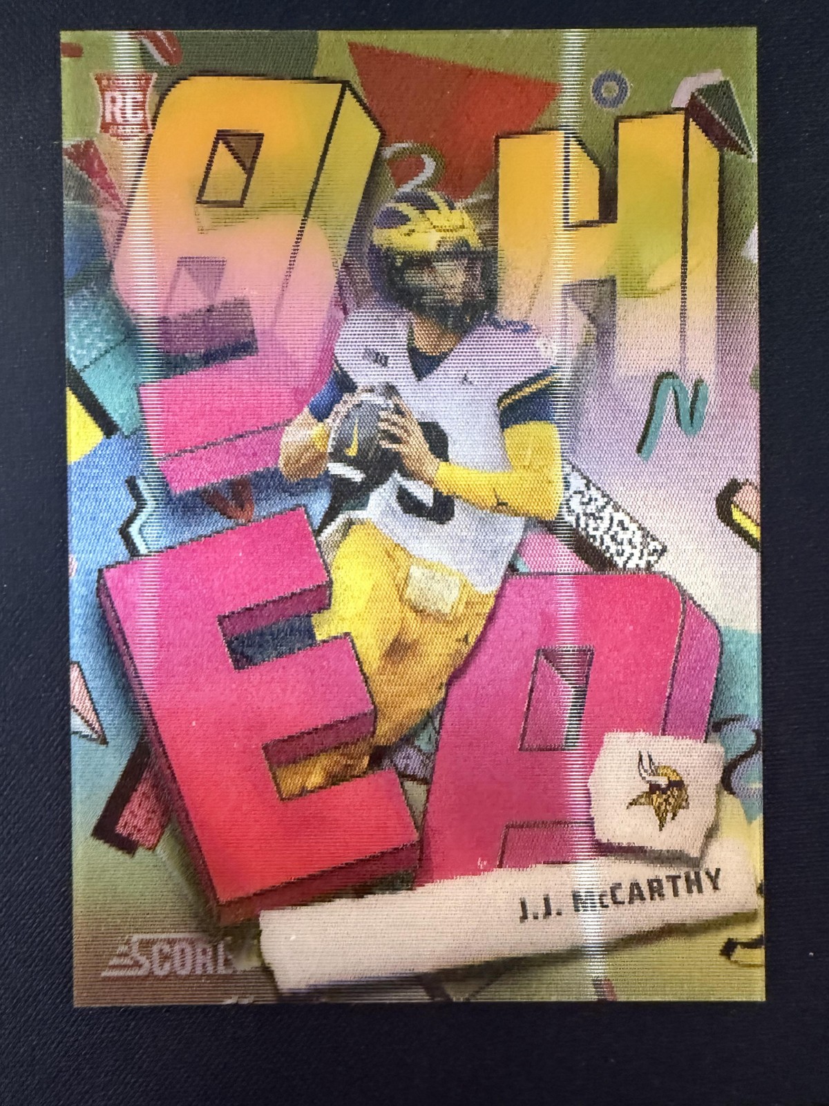 #SA-JMY J.J. McCarthy 2024 Score Minnesota Vikings sports Step Ahead