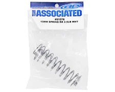 Team Associated 13mm Rear Shock Spring (White - 2.5lb) (2) 91078