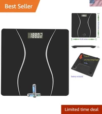 Versatile Weight Scale for Home - 400LB Capacity, LCD Display, Battery Included