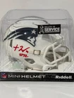 TreVeyon Henderson Signed Patriots Salute to Service Mini Helmet -Primetime Cert