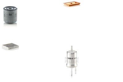 MANN-FILTER Inspektionspaket Filtersatz XL Filtereinsatz Aktivkohlefilter für VW