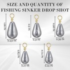325 Pcs Fishing Tackle Kit with 25 Weights and Sinkers in 5 Sizes