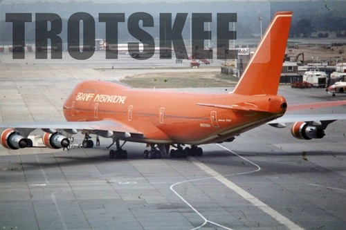 35mm Dia Braniff International Airways N602BN Boeing 747-227B 1979 Original