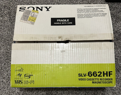 USED Sony SLV-662HF VCR Plus Video Cassette Recorder Hi-Fi Stereo in Box (READ)