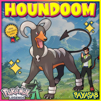 Houndoom Alpha Pokemon Legends ZA 6IV Best Stats Home  Mega Evolution Shiny/Non