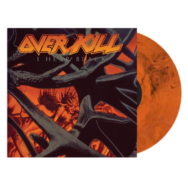 Overkill 'I Hear Black' Lp Orangefarbenes Schwarzes Marmor-Vinyl -Neu Versiegelt-image
