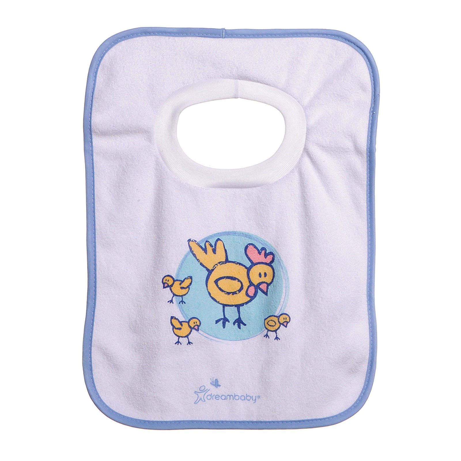 Dreambaby Terry Cloth Baby Bibs Pack of 4 Extra Large Absorbent Cotton Bibs