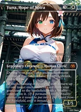 MTG FF - Yuna, Hope of Spira - Fanart Borderless Style - EDH / Playtest