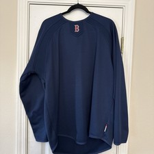 BOSTON RED SOX MAJESTIC AUTHENTIC MLB THERMA BASE BLUE SHIRT MENS XL