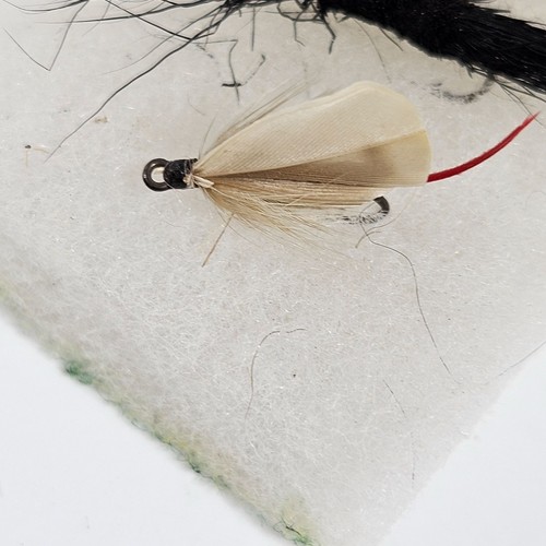 Esche da pesca a mosca vintage mosche fatte a mano set di 5 insetti capelli pesca acqua dolce - Foto 4 di 8