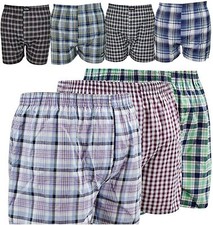  Mens 6Pack Underwear Knocker Check Boxers Briefs  Cotton Rich Shorts All Sizes 