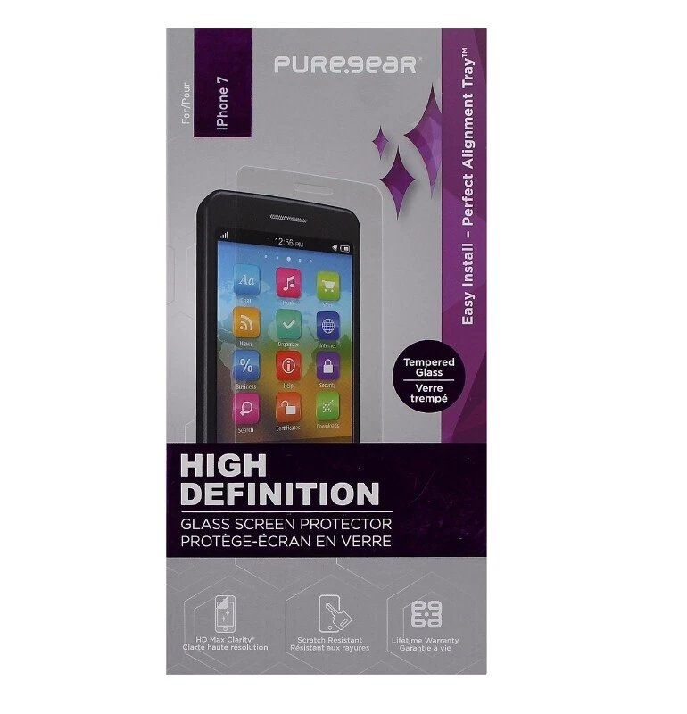 PureGear Tempered Glass Screen Protectors for Apple iPhone 6s