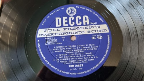-Tom Jones - Green, green grass of home - LP 1967 W/B Decca *VG, play tested - Picture 3 of 3