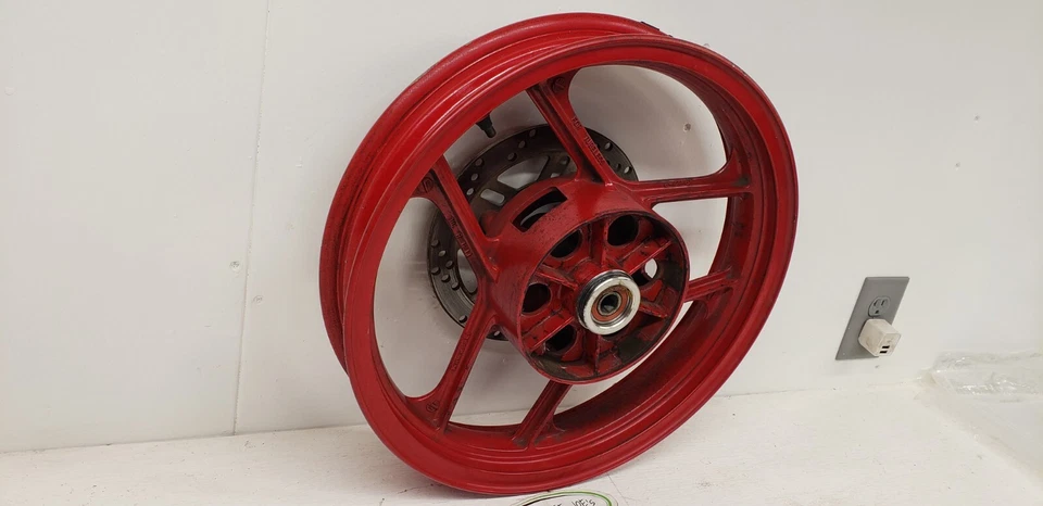 1988-2007 Kawasaki Ninja 250R Rear Wheel Red #41073-1366-x4 - Image 3 of 4