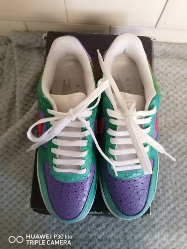 Custom Hand Painted Nike Air Force 1 07 LV8 boxed uk6 - Picture 5 of 6