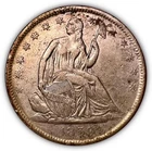 1859-O Seated Liberty Half Dollar Almost Uncirculated AU Coin #7323