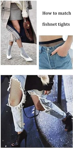 NETZSTRÜMPFE STRUMPFHOSE SEXY MODE DAMEN LADY NETZ NETZ HIGH WAIST TIGHTS - Bild 10 von 25