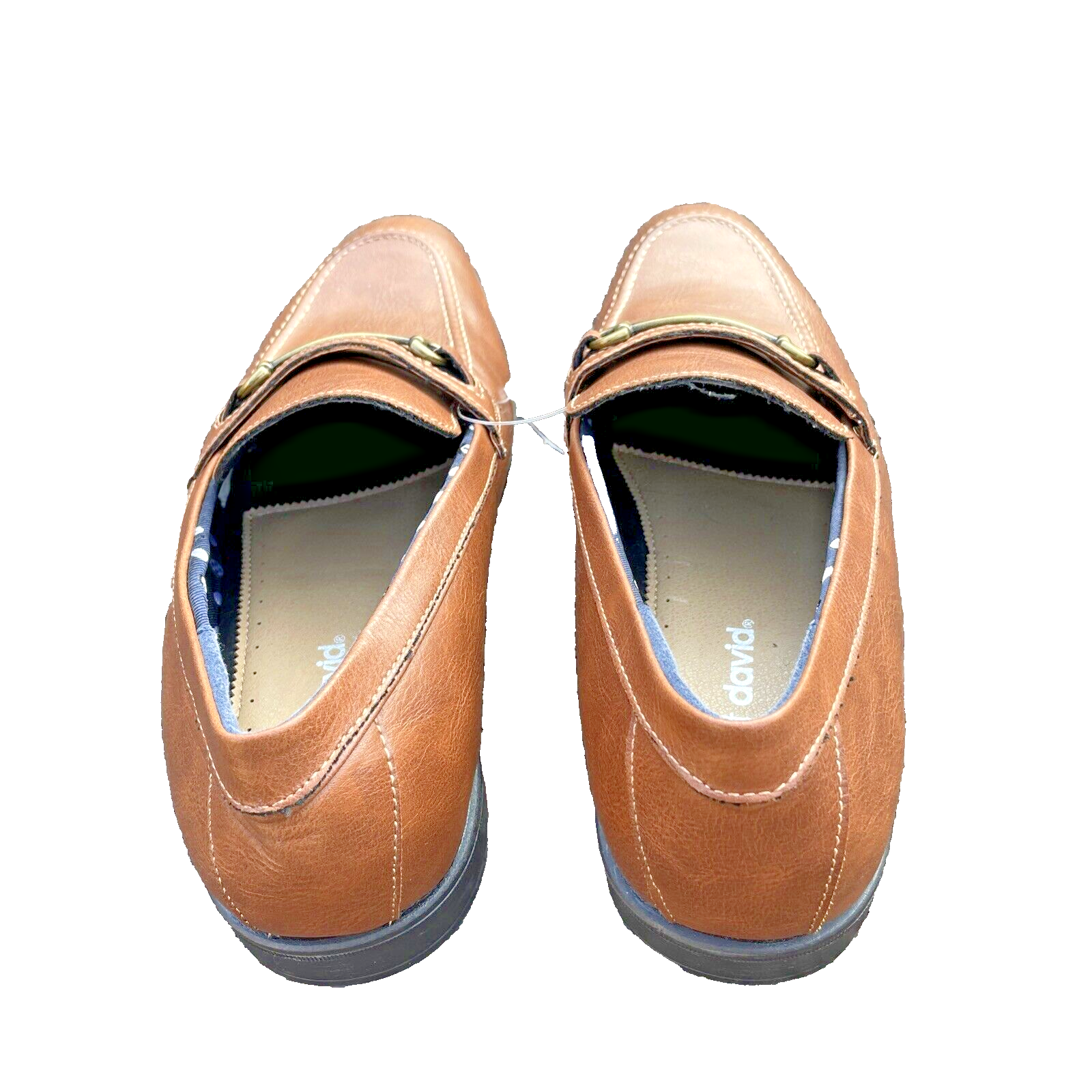 SAOLA Scarpe uomo Robert David marrone mocassino Oxford abito taglia 9 1 2M indossate una volta