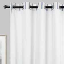 2 Pcs Set Window Curtain Liner 100% Privacy Blackout Lined Drapery for Bedroom